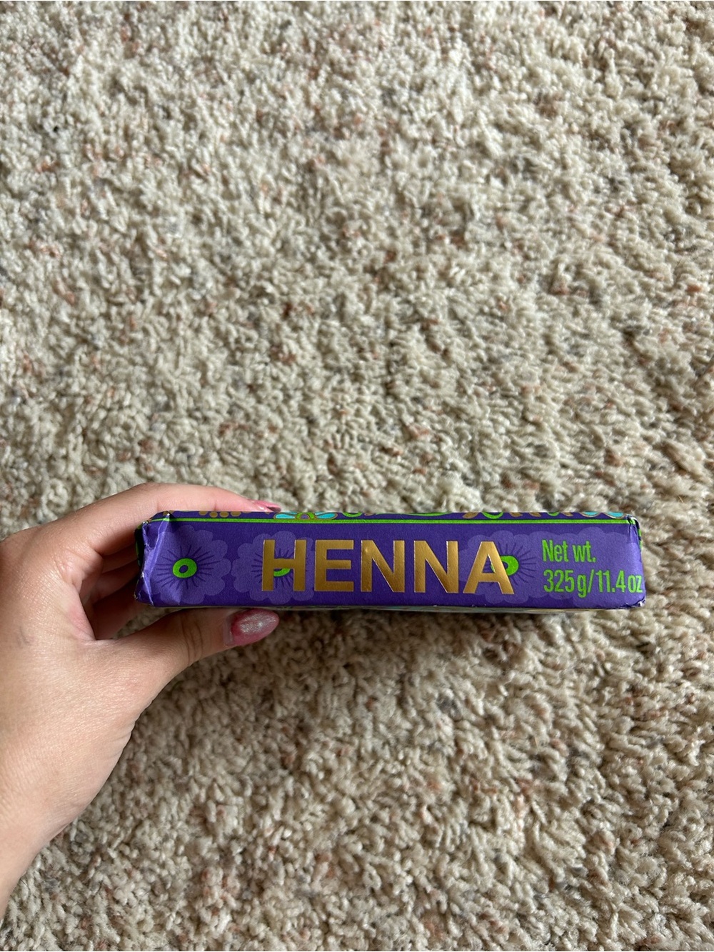 Lush natural henna block- shade noir